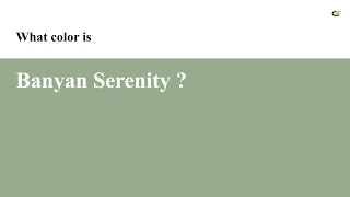 Banyan Serenity color hex color - Green color