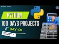 Day 01 Python 100 Days Projects User Input Strings Output Beginner Project