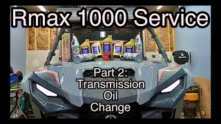 yamaha rmax 1000 service part 2 transmission oil change