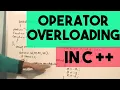 Operator Overloading in C in Hindi Lec-27