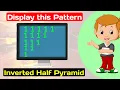 How to display Inverted Half Pyramid C program for inverted Half Pyramid Pattern