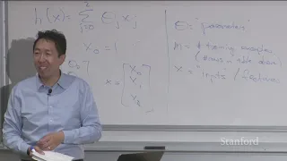 Stanford CS229 Machine Learning - Linear Regression and Gradient Descent Lecture 2 Autumn 2018