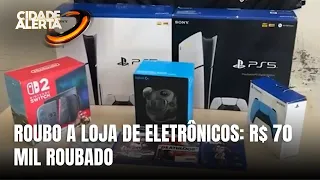Roubo de R$ 70 mil em loja de eletrônicos mobiliza polícia em Joinville