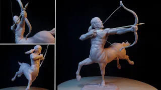 Sculpting a Centaur Timelapse