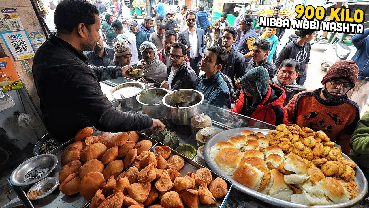 40/- Rs NIBBA NIBBI Nashta  Street Food India   Makhani Chole Bhature, Pharmacist Pohe Wale & more