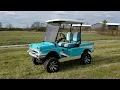 Lifted 57 Chevy Golf Cart Club Car Precedent With Custom Rims Radio Seats More