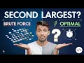 Find the Second Largest Element in an Array Brute Force vs Optimal Approach Explained
