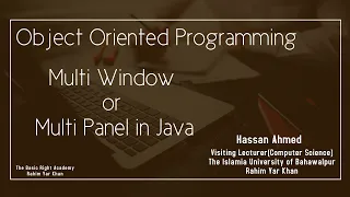 Multi Window or Multi Panel in one Window in Java Object Oriented Programming