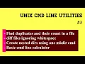 Useful Unix Command Line Utilities