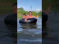 Jorgito el Guayaco and Vivi Manaba on a zipline