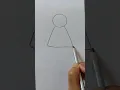 easy doll drawing with circle