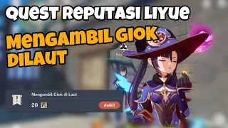quest reputasi liyue mengambil giok dilaut genshin impact mobile indonesia
