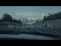 Finding a rental in Clermont FL