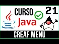 CREAR Un MENU con java Curso Java 21