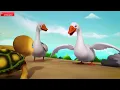 कछुआ और हंस The Tortoise and the Geese Moral Story | Hindi Stories for Kids | Infobells
