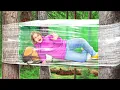 Download Lagu SAFETY FIRST! CAMPING GADGETS and SURVIVAL HACKS | 24 HRS Forest Camping Challenge by 123GO! SCHOOL
