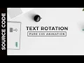 How to Create Text Rotate Animation using HTML and CSS
