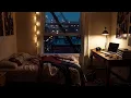 Rainy Night in a Hero's Room 4K | 10 Hours Rain on the Window & New York City Sounds | Sleep
