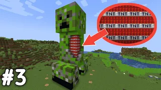 Download Gw membuat patung creeper berisi full TNT di Minecraft survival stone tools only MP3