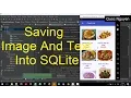 Saving Image And Text Into SQLite database - Custom GridView in Android Part