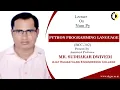 NUM PY PYTHON PROGRAMMING LANGUAGE LECTURE 02 BY MR SUDHAKAR DWIVEDI AKGEC
