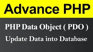 Update Data into Database using PDO in PHP Hindi