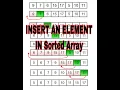 Insertion Sort part-1 Insert an Element in sorted Array Data Structure and Algorithms in java
