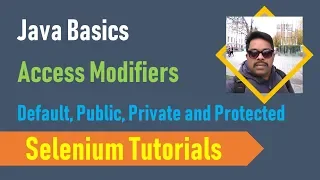 10 Java Basics for Selenium - Access Modifiers