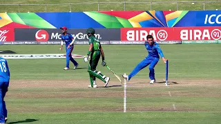 Mankad In The ICC U19 Cricket World Cup 2020 Noor Ahmad Dismisses Muhammad Hurraira 