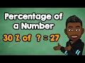 Reverse Percentage of a Number