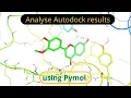 Autodock result protein-ligand interaction analysis using pymol pymol biomolecules