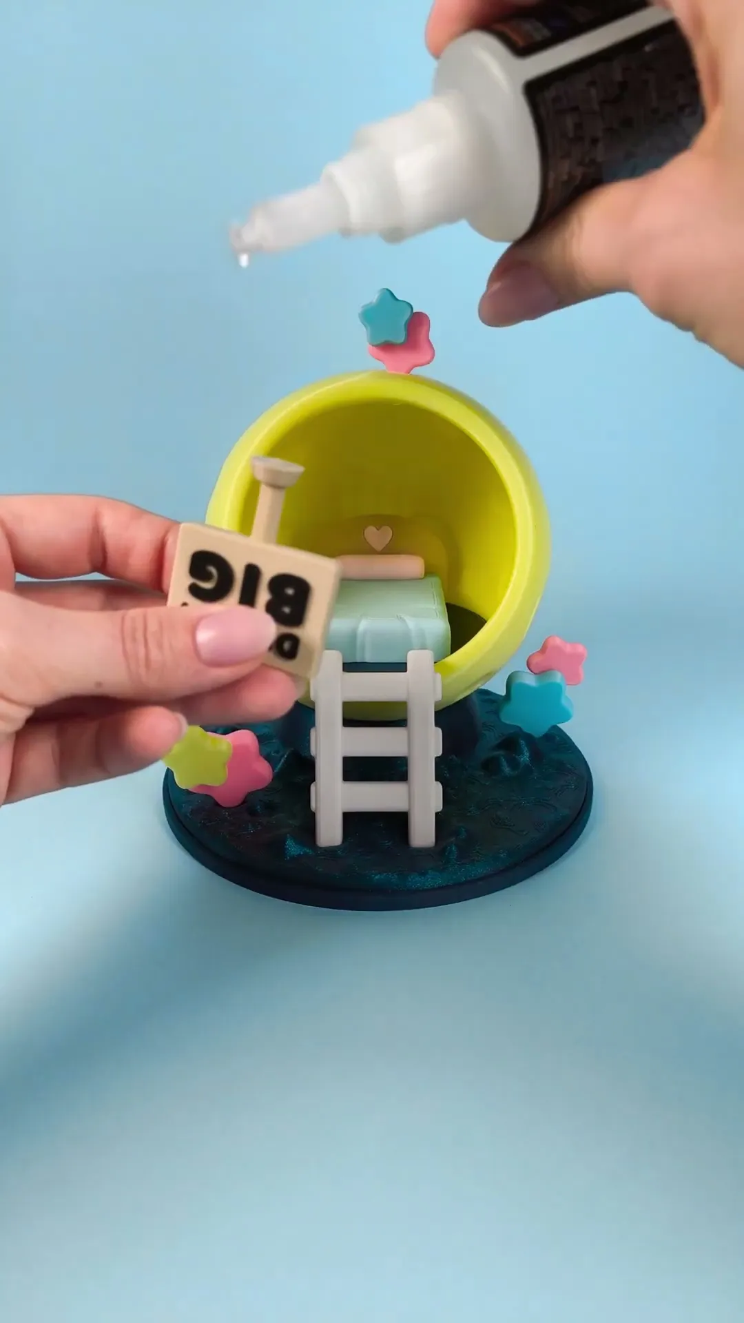 Moon Diorama for Cute Flexi Animals - Mouse Edition 