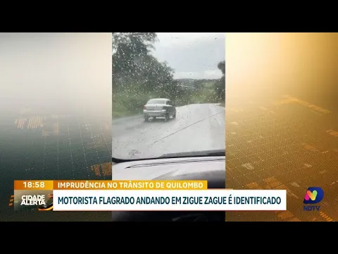 Imprudência no trânsito: motorista flagrado em zigue-zague na SC-157 é identificado