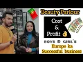 Portugal Beauty Salon income and expense Portugal business opportunity