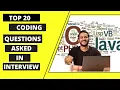 Top 20 Coding Questions Asked In Interview Top 20 Array And String Coding Questions