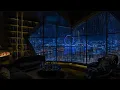 Lagu Fall Asleep Fast with Rain ASMR in a Cozy City View Hight-Rise Apartment⛈️Fire Sounds for Sleeping