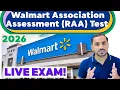 Walmart Retail Association RAA Live AssessmentTest Answers 2026 - Part 1