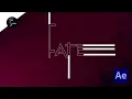 Stretched text animation - After Effect Tutorial