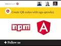 Create QR codes with ngx-qrcode2