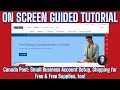 Canada Post Small Business Account Setup Shipping for Free Free Supplies too