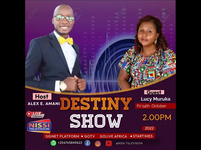 Download MP3 MY MUSIC JOURNEY  INTERVIEW ON DESTINY SHOW- NISSI TELEVISION