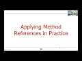 Overview of Java Method References