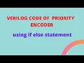 Verilog Code Of Priority Encoder