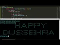 Print Happy Dussehra pattern using nested for loops in Java