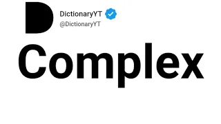Complex Synonyms Thesaurus Similar Words