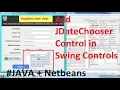 How to install add JDateChooser JCalendar Date Picker in netbeans IDE Swing