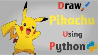 How to draw Pikachu using python turtle Pikachu Module