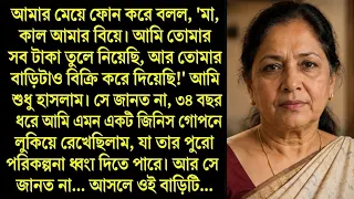 আমার মেয়ে ফোন করে বলল, 'মা, কাল আমার বিয়ে। আমি তোমার সব টাকা তুলে নিয়েছি আর তোমার বাড়িটাও বিক্রি করে