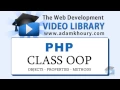 PHP Tutorial - OOP Class Properties and Methods Object Oriented Programming