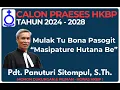 Download Lagu Pdt. Panuturi Sitompul untuk Praeses HKBP 2024 - 2028. Mulak Tu Bona Pasogit “MASIPATURE HUTANA BE”